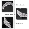 thumbnail image 3 of BESTYASH Tiara Decorativa Plateada Con Vintage Y Pedrería Para Y Fiestas, 3 of 8