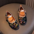thumbnail image 6 of Gyujnb Girls Sequin Decoration Fashion Cute Shoes, Comfortable Lightweight Hook and Loop Flat Round Toe (Toddler,Little Girls,Big Girls),8.5-9 Years, 6 of 7