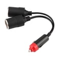 thumbnail image 2 of Ymiko 12/24V 2 Way Car Lighter Plug Socket Splitter Power Charger Adapter SH, 2 of 8