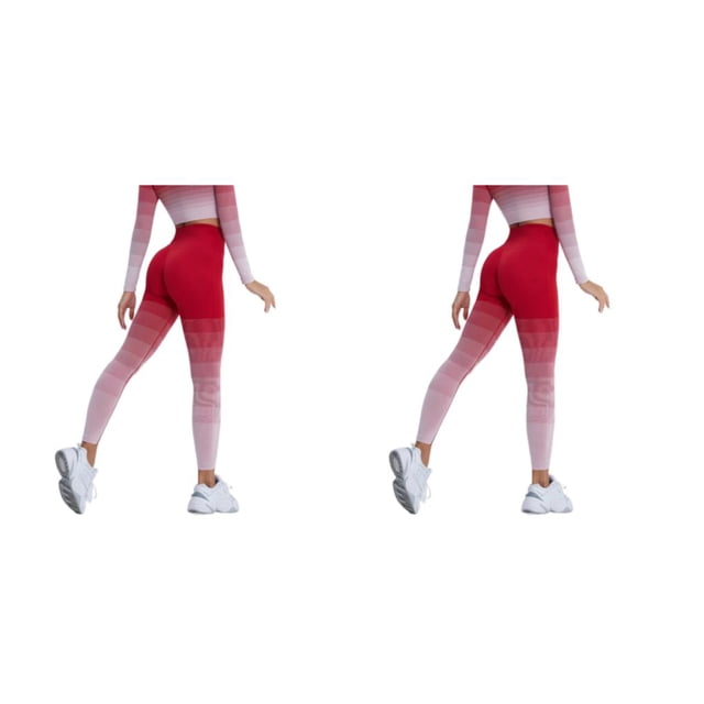 Sonducket Inicio Mujeres Pantalones de yoga Niñas Pantalones de cintura alta transpirables Levantamiento de cadera Ropa deportiva Correr Fitness Type2 NO2