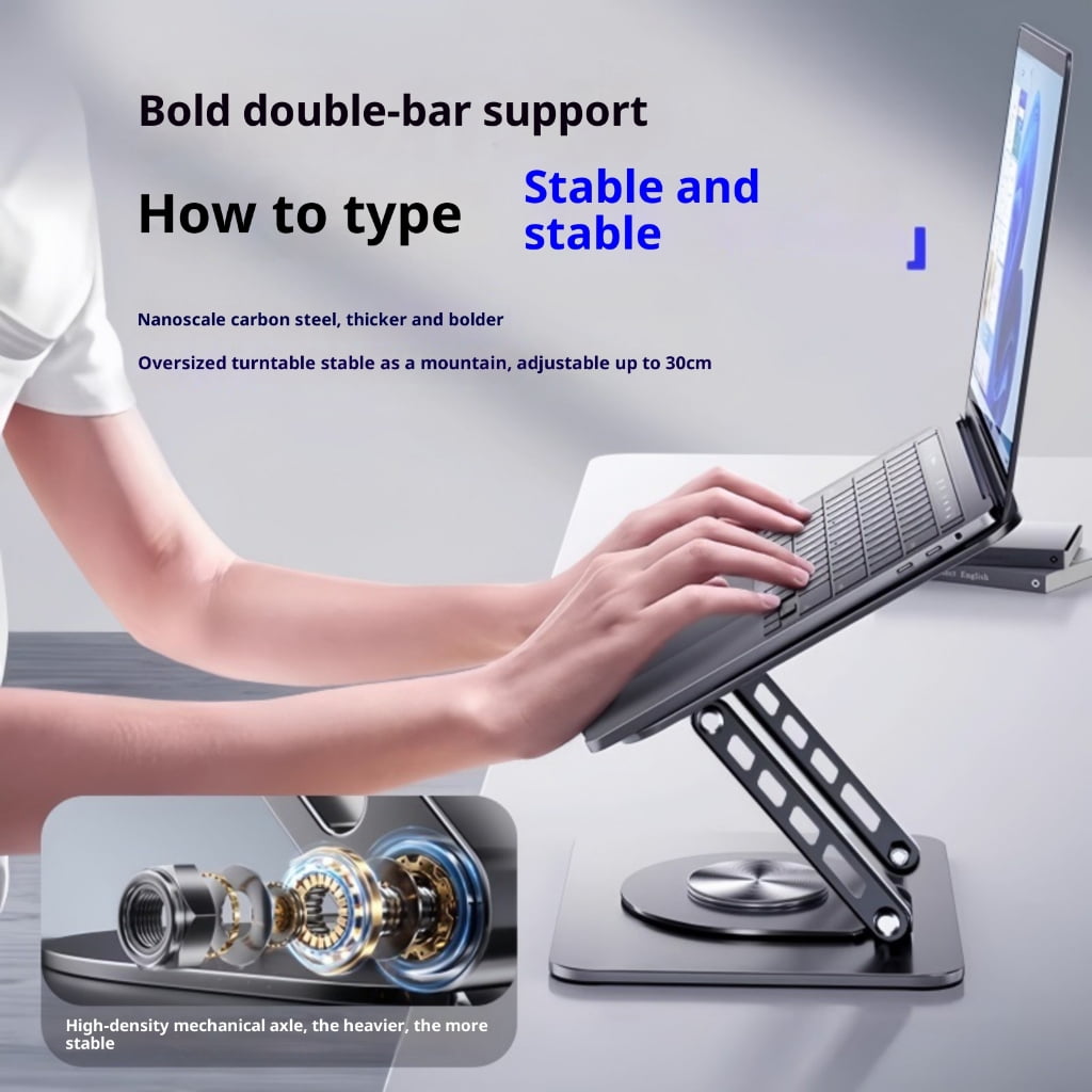 360°Rotating Laptop Stand Foldable Design Height MultiDevice Compatibility Notebook Risers Rack