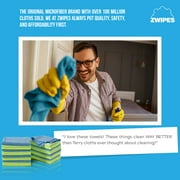 Zwipes Microfiber Cleaning Cloths, Multicolor, 12 Pack