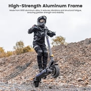Adults Electric Scooter with 10''off-Road Tire, 2912W Peak Dual Motor, 40 MPH Top Speed, 71 Miles Max Range, 297 Lbs Max Load, IP54, Folding E-scooter with LED