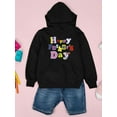 thumbnail image 3 of Happy Father's Day Text Hoodie Juniors -Image by Shutterstock,  Large, 3 of 4