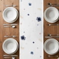thumbnail image 4 of Table Runner 72 Inches Long for Kitchen Dining, Navy Blue Flowers Dresser Scarf Farmhouse, Dining Table Decorations for Wedding/Parties, Spring Floral Elegant Pastoral Watercolor 13 x 72 In, 4 of 8