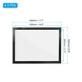 thumbnail image 2 of Unique Bargains 12"x17" Magnetic Display Frame A3 Adhesive Magnetic Sign Holder Black 5 Pack, 2 of 6