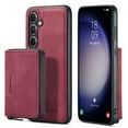 thumbnail image 2 of For Samsung Galaxy S25 Plus Case, Detachable 2 in 1 PU Leather Zipper Wallet Case for Women Men with RFID Blocking Removable Card Holder Slot Magnetic Closure Shockproof Protective Phone Cover,Red, 2 of 2