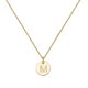 thumbnail image 1 of Collar Con Letra M Color Dorado Cadena Ajustable para Mujeres Y Niñas, 1 of 9