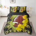 thumbnail image 2 of Erosebridal Ensembles de Literie 3D Rugby Format Simple, Ensembles de Douillette Football Américain avec Draps, Déco pour Amateur de Sports, Réversible 7 Pcs, 2 of 5
