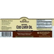 Windmill Natural vitamins Cod Liver Oil Softgels, 100 Each