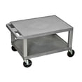 thumbnail image 1 of Luxor 2 Shelf Tuffy Audio Visual Cart with Nickel Legs, 1 of 1