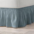 thumbnail image 2 of EasyFit Wrap Around Spa Blue Solid Ruffled Bed Skirt, Queen/King, 2 of 4