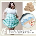 thumbnail image 3 of Scheam Cotton Breathable Thin Bra Liners,18 x 3 Inch Under Breasts Sweat Liners,Washable and Reusable Absorbent Pads,Rectangle Breast Pads,for Women Breastfeeding Sweating (6 Pcs Khaki), 3 of 7