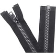thumbnail image 1 of czcpp-2PCS #5 29 Inch Separating Jacket Zippers for Sewing Coats Jacket Zipper Black Molded Plastic Zippers Bulk Tailor DIY Sewing Tools for Garment/Bags/Home Textile, 1 of 4
