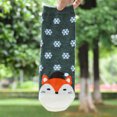 thumbnail image 6 of Ljudmp Women's Christmas Cotton Crew Socks Elastic Cute Funny Winter Warm Holiday Slipper Socks Green, 6 of 6