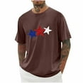 thumbnail image 2 of CFLVAEK Big and Tall Mens 4th of July Tshirts Funny Red White and Blue Graphic Tees Independence Day Short Sleeve Crew Neck T Shirts M, 2 of 6