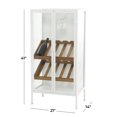 thumbnail image 3 of DecMode 21" x 41" White Metal Standing Wine Rack, 1-Piece, 3 of 9