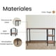 thumbnail image 4 of Escritorio Simple para computadora de oficina en casa con estante de almacenamiento FRATELLO MUEBLES, 4 of 8