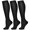 Black, variant on 3 Pairs Copper Compression Socks for Women & Men Circulation 15-20 mmhg - Better Blood Flow, Swelling, Best Support for Medical, Running, Nursing
