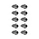 thumbnail image 2 of Cuentas Espaciadoras, Cuentas Espaciadoras De Calavera De Metal Agujero Grande Para Cordón De Cuchillo Para Joyería DIY ANGGREK Otros, 2 of 8