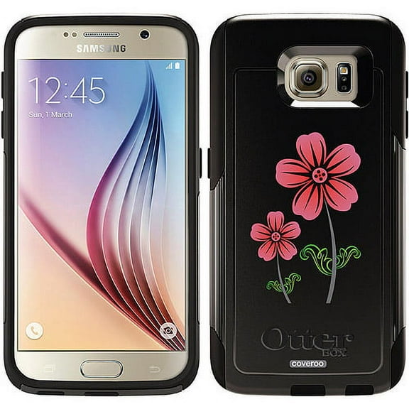 Spot goodsFlower Doubles Red Design on OtterBox Commuter Series Case for Samsung Galaxy S6