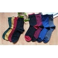 thumbnail image 3 of iMongol 4 Pairs Mercerized Merino Wool Women Woman Men Man Thin Breathable Dress Casual Socks(4 Pairs, mix Black/Green/Yellow/Red, US 5-10), 3 of 8