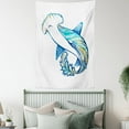 thumbnail image 3 of Abstract Home Decor Wall Hanging Tapestry, Hammer Head Shark Ornate Underwater Sea Ocean Life Animals Marine Theme Image, Bedroom Living Room Dorm Accessories, 40 X 60 Inches, by Ambesonne, 3 of 5
