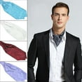 thumbnail image 3 of Cravate Classique Colorée en Satin Soyeux pour Homme, Mariage et Banquet, Cravate Ascot, 3 of 11