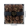 thumbnail image 3 of STPToys 44Pcs Christmas Brown Velvet Ornament Balls Assorted Sizes With Hanging Loops For Xmas Tree Holiday Home Decor, 3 of 8