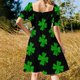 thumbnail image 5 of Vestido de noche de mujer de manga corta con rayas estilo retro de los años 70, vestido de verano 2025, 5 of 7