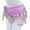 004 Purple, variant on Hvot&aat Women's Embroidered Fringe Triangular Scarf Hanging Coin Sequin Skirt Belly Dance Music Festival Half Body Skirt