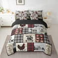thumbnail image 2 of jejeloiu Farm Animal Cow Twin Bedding Sets 7-Piece,Old Barn Door Bedding Comforter Set,Rustic Farmhouse Cabin Sheet Sets For Adult,Ultra Soft Home Decor Reversible, 2 of 8