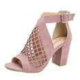 thumbnail image 2 of Zapatos de moda de verano para mujer Zapatos de mujer con cremallera hueca Sandalias de boca de pescado Wmkox8yii shjk346, 2 of 5