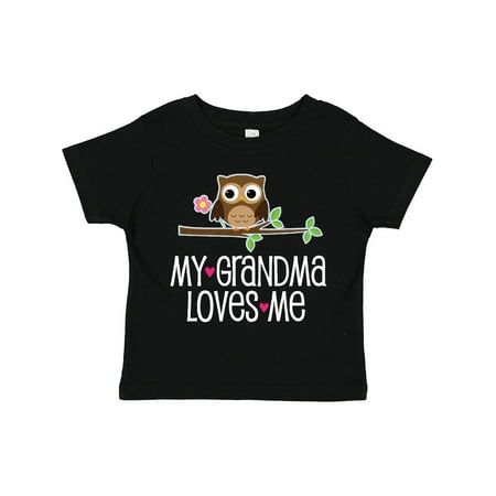 

Inktastic My Grandma Loves Me Girls Gift Toddler Toddler Girl T-Shirt