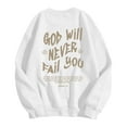 thumbnail image 5 of SGMVNU Girls Casual Long Sleeve Sweatshirt 13-14 Years Fashion Oversized Sweatshirt Letter Graphic Kids Crew Neck Cute Pullover Relaxed Fit Tops White, 5 of 7