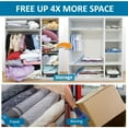 thumbnail image 3 of Simperf 20 Pack Vacuum Storage Bags, with Electric Pump, Space Saver Vacuum Storage Bags, Closet Organizer, Vacuum Seal Bags, 4 Jumbo, 4 Large, 4 Medium, 4 Small, 4 Roll up Bags, 3 of 9