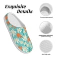 thumbnail image 5 of Yiaed Cute Sloth on Floral Tree Print Slippers Fuzzy Warm Cozy Slippers Non Slip House Slippers For Indoor Outdoor Slippers House Slippers-39/40, 5 of 7