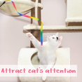 thumbnail image 3 of Jinsinto 4 Pieces Rainbow Cat Wand String Interactive Cat Wand Cat Stick Toy Cat Ribbon Charmer for Cat Training Exerciser, 3 of 7