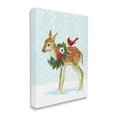 thumbnail image 3 of Stupell Industries Snowy Deer Holiday Cardinal Graphic Art Gallery Wrapped Canvas Print Wall Art, Design by Laura Marr, 3 of 7