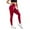 Wine, variant on HBFAGFB Women's Yoga Pants Casual Workout Running Leggings with Pockets Fashion Clothing Navy Size XL