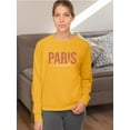 thumbnail image 2 of Paris France Banner Sweatshirt Women -Image by Shutterstock, Female 3X-Large, 2 of 4