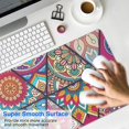 thumbnail image 4 of Long Mouse Pads for Desk,Multicolor Ethnic Geometric Pattern Desk Mats on Top Of Desks, Desk Mouse Pad Extra Large with 3mm Non-Slip Base and Stitched Edge for Gaming,Office,Work,Home 31.5"x11.8", 4 of 6