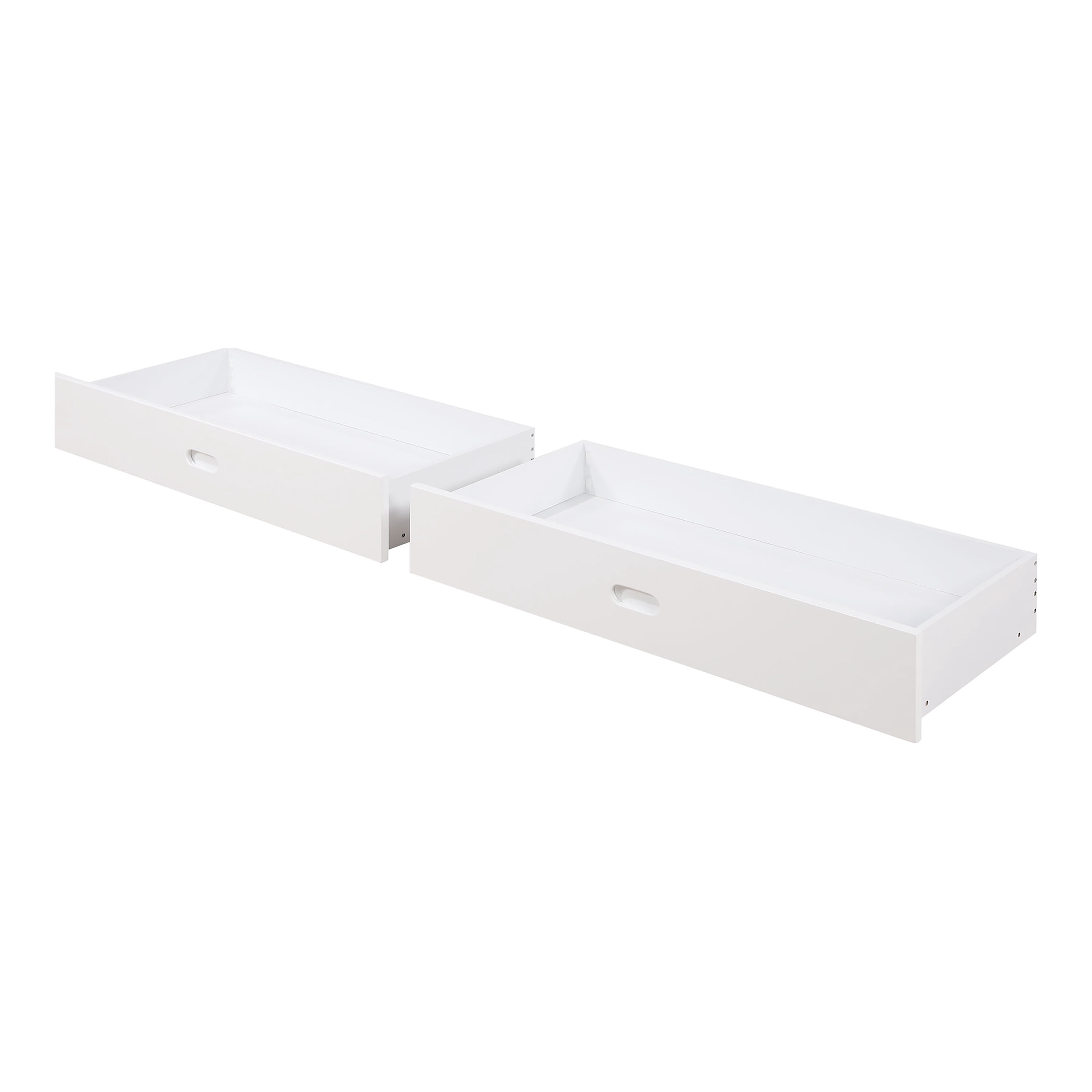 Furniture of America Bria Kids Solid Wood Twin-over-Full Bunk Bed, White