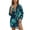 Blue Coconut Tree, variant on XYZCANDO Fish Camo Swimsuit Coverup for Women Button Down Beach Cover Up Long Sleeve Shirt Dress Oversized Blouse Tops Coverups for Swimwear Bathing Suit Cover Up Vacation Outfits