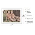 thumbnail image 2 of Young Hawaiian Sisters - Hula Dancers - Vintage Hand Colored Photograph c.1935 - Fine Art Matte Paper Print (Unframed) 18x24in, 2 of 4