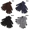 thumbnail image 2 of New Fashion Autumn Winter Men Women Touch Screen Sport Cycling Gloves Knitted Wool Mitts Thick Plush Full Finger Mittens WHITE, 2 of 8