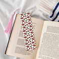 thumbnail image 4 of Kdxio Hand Drawn Strawberry Print Metal Tassel Bookmarks,Perfect Gift for Art Lovers and Bookworms Metal Bookmarks for Women, 4 of 8