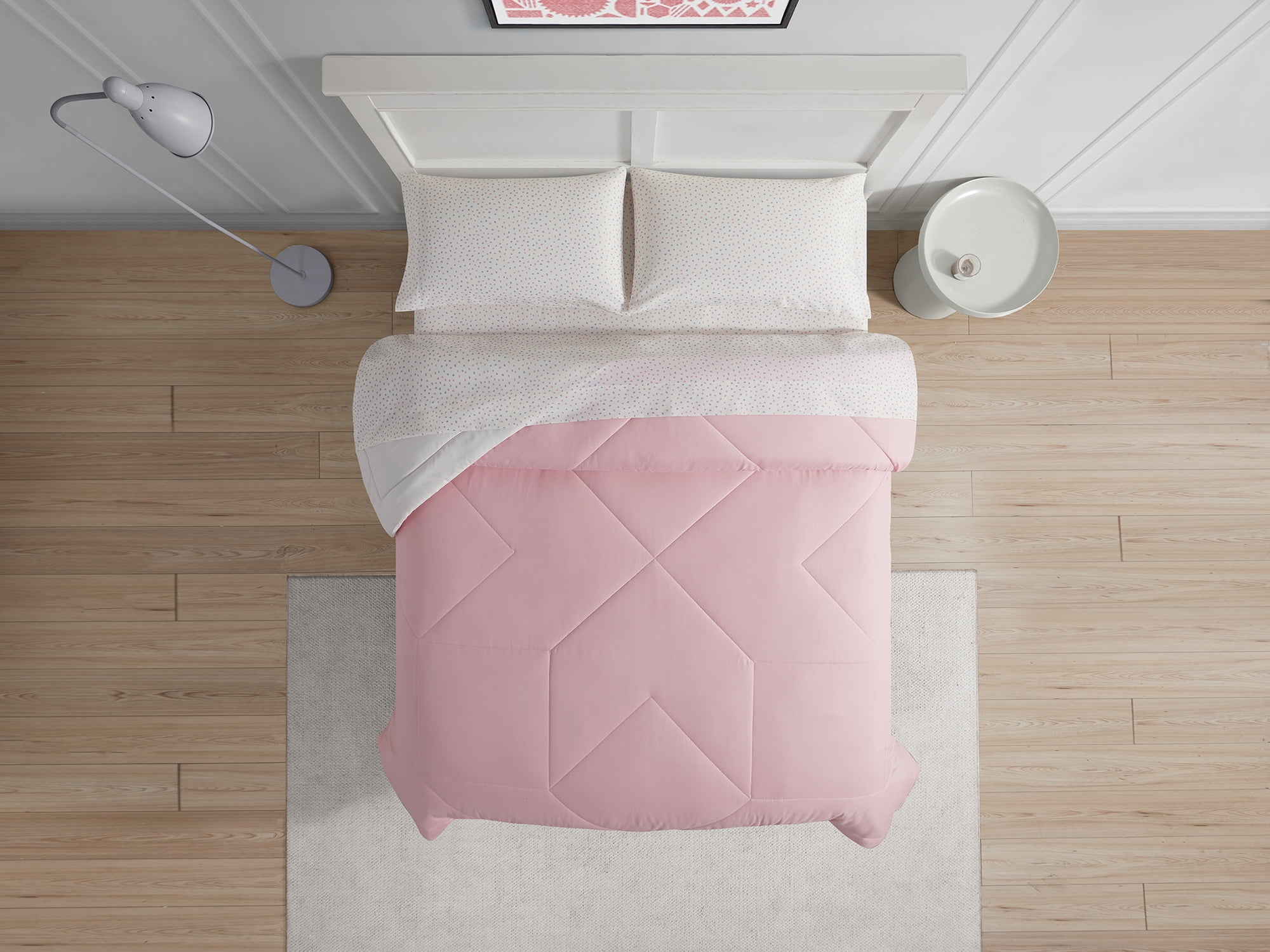 Bco Home 4 Piece Cooling Bedding Set Pink Twin/XL