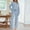 Blue, variant on Women's 2 Piece Lounge Sets Soft Fuzzy Fleece Cozy Sweatsuits Comfort Casual Fall Winter Travel Pajamas Outfits