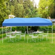 Ainfox 10'x20' Pop-up Canopy Tent & Instant Shelter & Gazebo Canopy Tent with Center Lock ,Easy to Setup for One Person, Blue